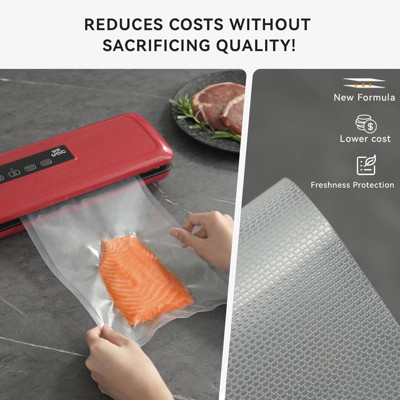 Wevac [2024 Q4] 6" x 10" Vacuum Sealer Bags, 200 Count-Ideal for Food Storage, Sous Vide, and Meal Prep, Keep Food Fresh and Nutrients, Lite - Image 2